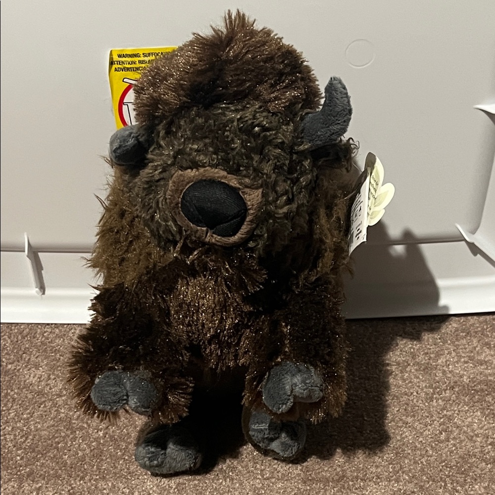 Plush Bison Toy